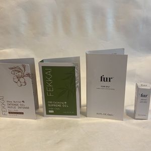 FEKKAI FUR 4p Hair & Body Oil Samples Great for Travel CLEAN BEAUTY